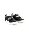 Bosswear Logo Slip-on Trainers In 黑色