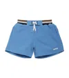 Bosswear Logo Swim Shorts In Navy