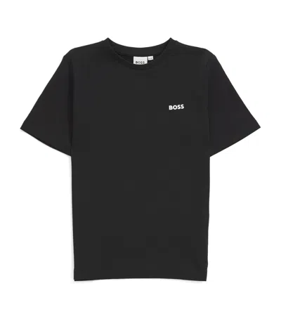 Bosswear Kids' Logo T-shirt In Black