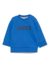 Bosswear Logo-tape Sweatshirt In Blue