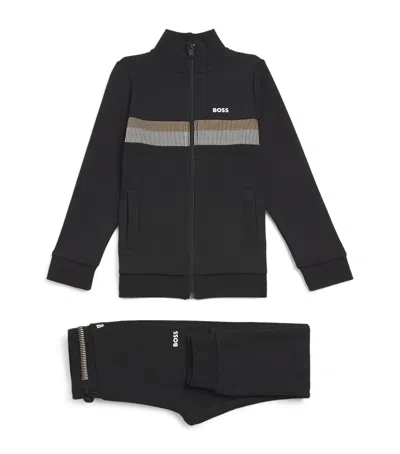 Bosswear Kids' Logo Tracksuit In Black