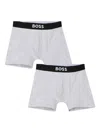 Bosswear Logo-waistband Boxers (pack Of Two) In Gray