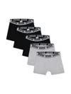 Bosswear Logo-waistband Boxers Set In Black
