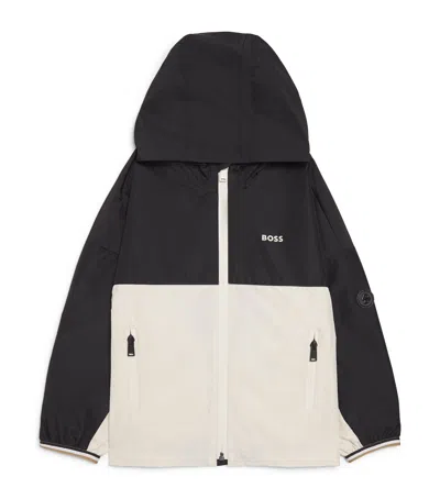 Bosswear Kids' Logo Windbreaker Jacket In Black