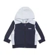 Bosswear Logo Zip-up Hoodie In Blue