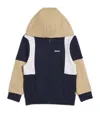 Bosswear Boss Kidswear Kids' Colorblock French Terry Zip Hoodie In Navy
