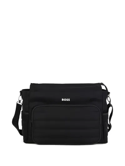 Bosswear Logo-detail Quilted Changing Bag In Black