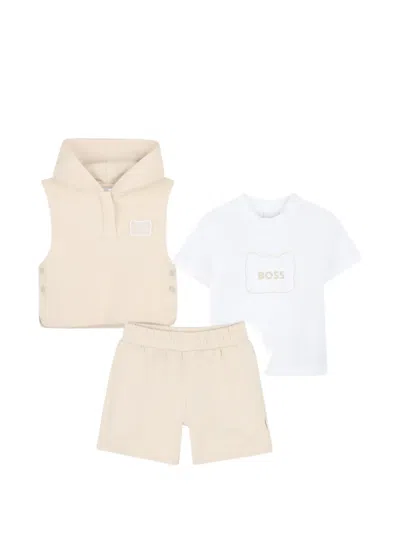 Bosswear Babies' Logo-detail Shorts Set In Multi