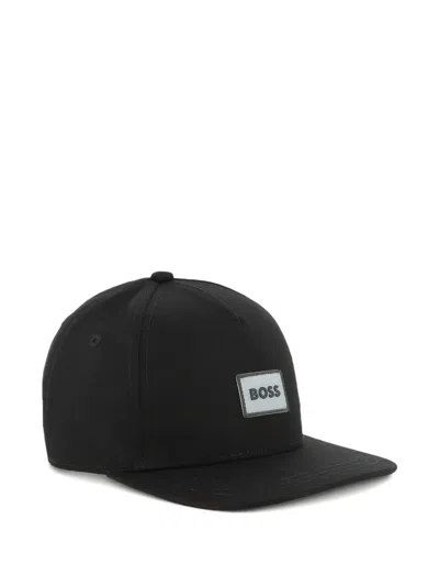 Bosswear Kids' Logo-patch Cap In Black