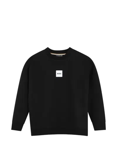 Bosswear Kids' Logo-patch Sweatshirt In Purple