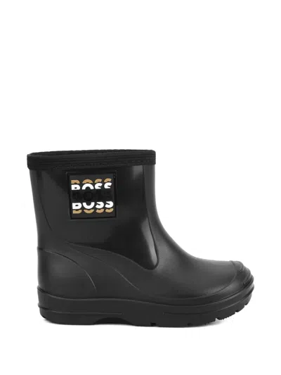 Bosswear Kids' Logo-patch Wellies In Black