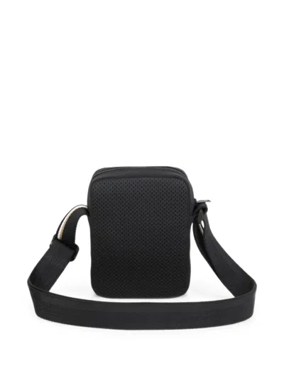 Bosswear Kids' Logo-plaque Messenger Bag In Black
