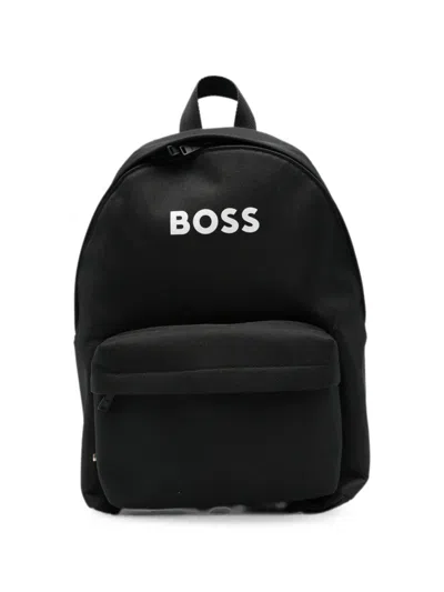 Bosswear Kids' Logo-print Backpack In Black