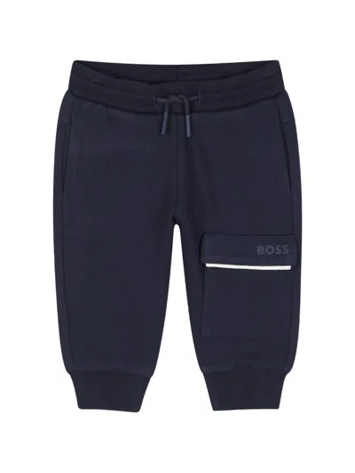 Bosswear Babies' Logo-print Cargo Pants In Black