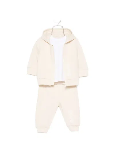 Bosswear Babies' Logo-print Three-piece Track Suit (set Of Three) In Neutral