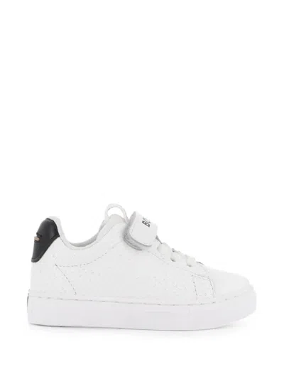 Bosswear Babies' Logo-print Touch-strap Sneakers In White