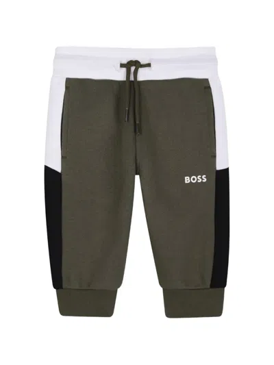 Bosswear Babies' Logo-print Track Pants In Green