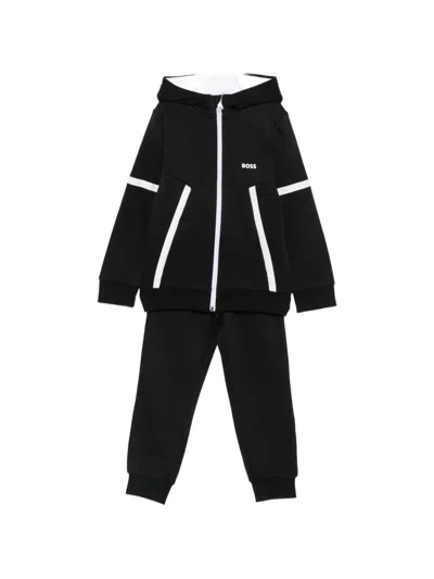 Bosswear Kids' Logo-print Tracksuit In Black