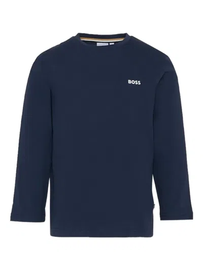 Bosswear Kids' Long-sleeve T-shirt In Blue