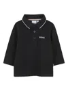 Bosswear Long-sleeves Polo Shirt In Black