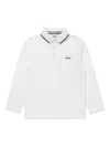 Bosswear Logo-print Cotton Polo Shirt In White