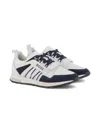 Bosswear Mesh-panelled Sneakers In White