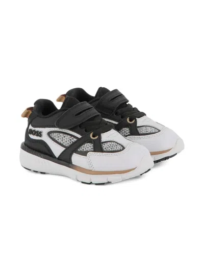 Bosswear Babies' Mesh-panelled Sneakers In White