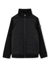 Bosswear Monogram Zip-up Jacket In Black