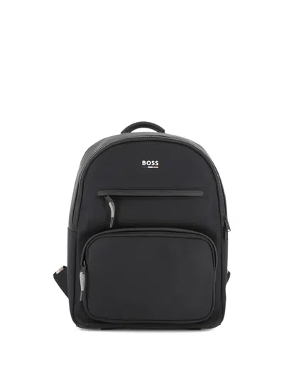 Bosswear Kids' Nylon Backpack In Black