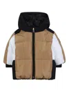 Bosswear Padded Colour-blocked Jacket In Brown