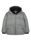 Bosswear Padded Hooded Jacket In Gray