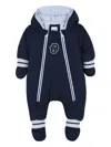 Bosswear Padded Hooded Jumpsuit In Blue