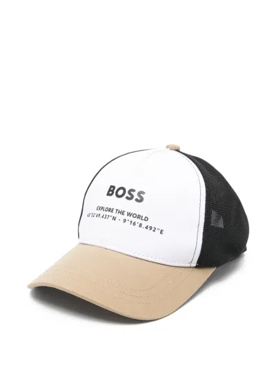 Bosswear Kids' Panelled Baseball Cap In White