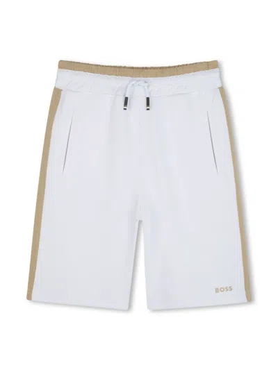 Bosswear Kids' Panelled Shorts In White