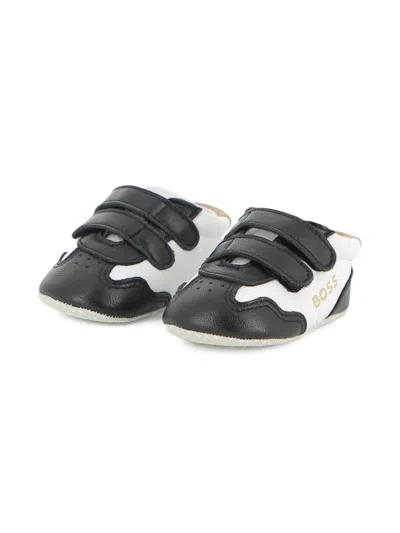 Bosswear Babies' Panelled Slippers In Black