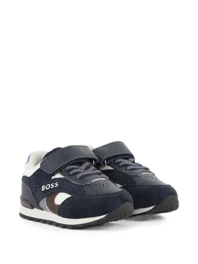Bosswear Babies' Panelled Touch-strap Sneakers In Multi