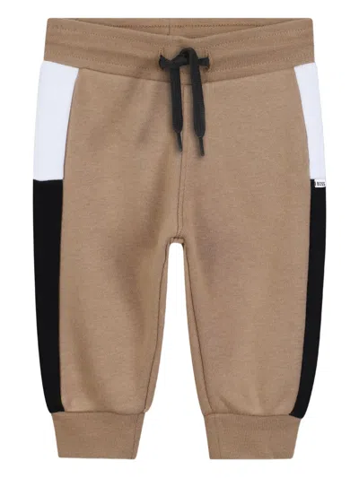 Bosswear Babies' Panelled Track Pants In Brown