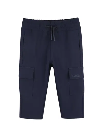 Bosswear Babies' Patch Pocket Trousers In Blue