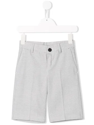 Bosswear Kids' Patterned Bermuda Shorts In Gray