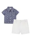 Bosswear Patterned Shirt And Shorts Set In Multi