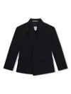 Bosswear Pinstripe-pattern Double-breasted Blazer In Blue