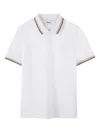 Bosswear Piqué-weave Polo Shirt In White