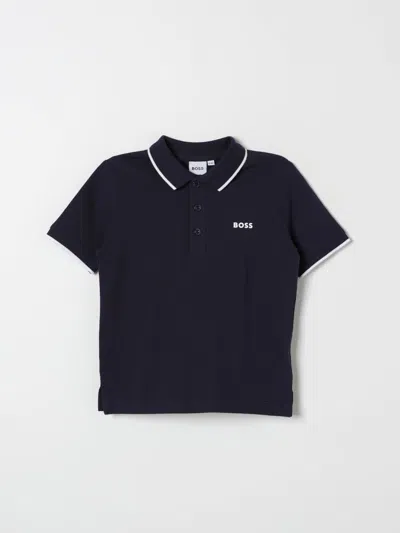 Bosswear Polo Shirt Boss Kidswear Kids Color Marine