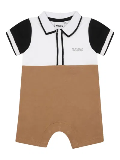 Bosswear Babies' Printed Romper In Neutrals