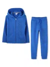 Bosswear Printed Zipped Tracksuit Set In Blue