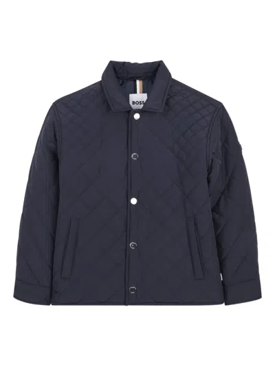 Bosswear Kids' Quilted Jacket In Blue