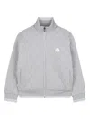 Bosswear Quilted Zip-up Jacket In Gray