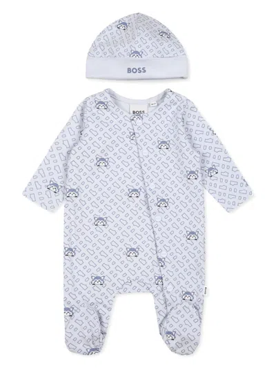 Bosswear Red Panda Babygrow (set Of Two) In Blue