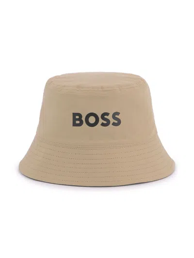 Bosswear Kids' Reversible Bucket Hat In Neutrals