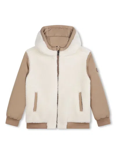 Bosswear Kids' Reversible Hooded Jacket In Neutrals
